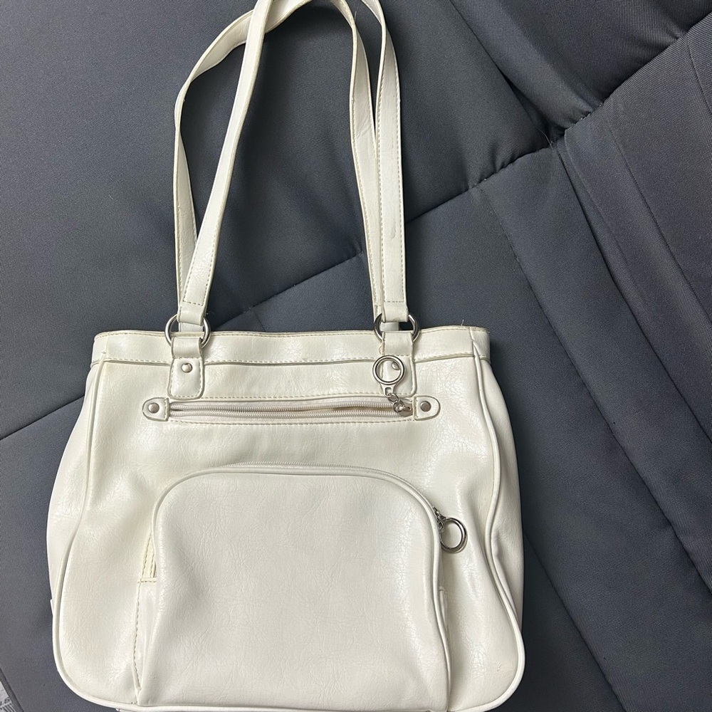 KBG Company Chic White Satchel Bag